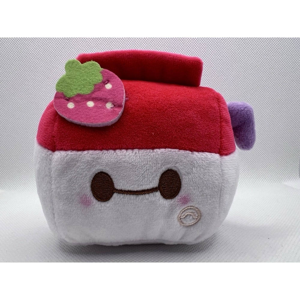 Disney Parks Munchlings Baymax Strawberry Oat Milk Big Hero 6 Plush Toy